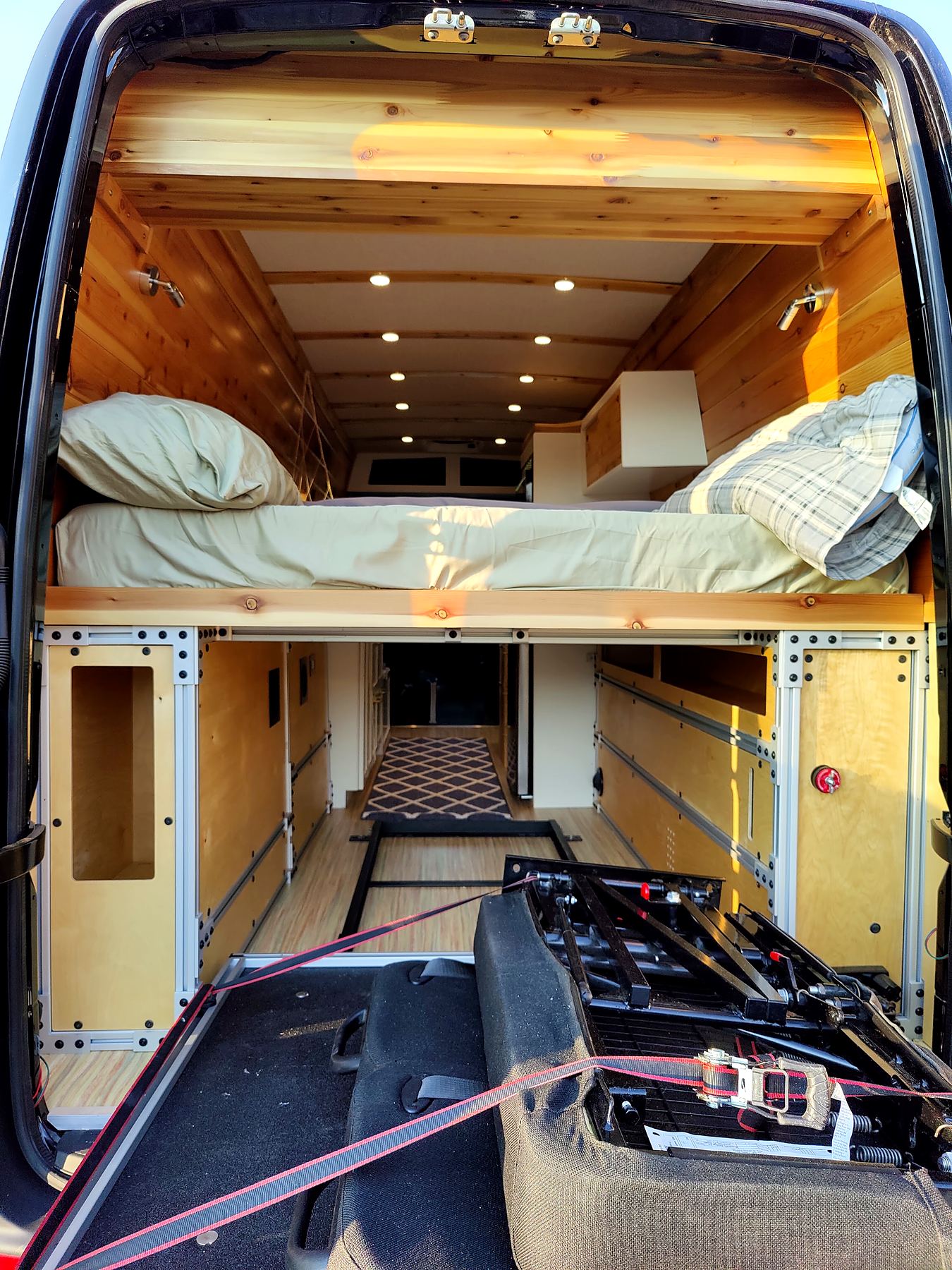 Platform bed with storage